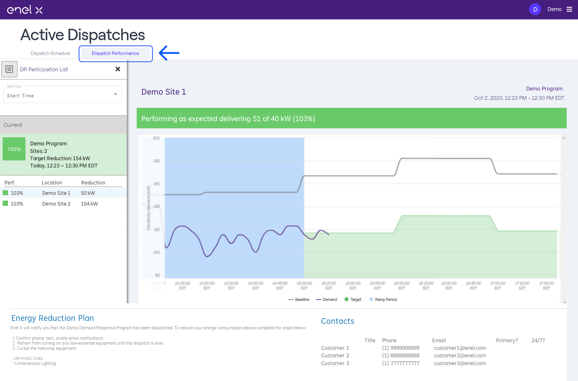 How to View Active Dispatches – Enel North America